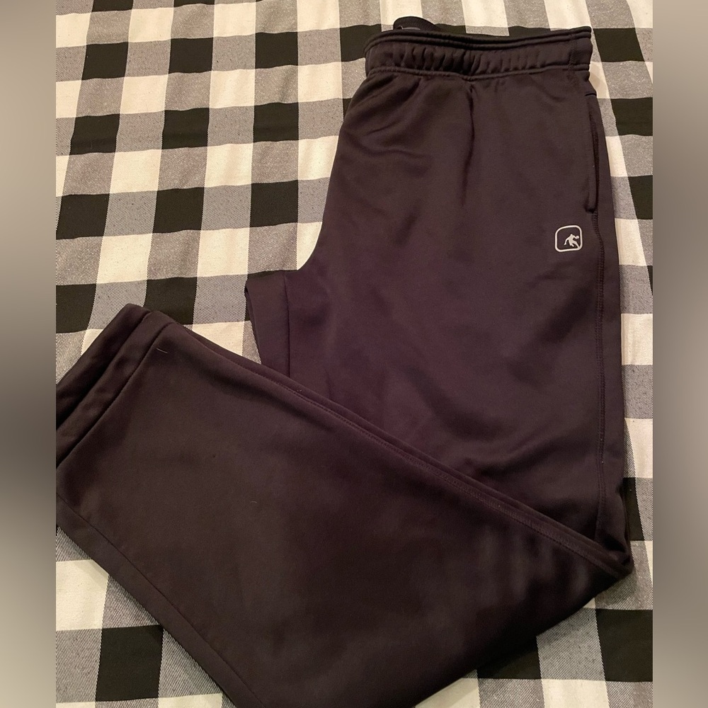 🩷MENS SOLID BLACK sweatpants/ gym/ workout/ basketball, Size XL